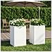 Vaso da giardino 2 pz Bianco 30 x 30 x 50 cm - Foto miniatura 2