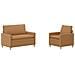 Set di divani 2 pz Beige Tessuto - Foto miniatura 1