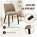 Set Di 2 Sedie Da Pranzo Rivestite In Tessuto 47x51.5x76.3 Marrone - Foto miniatura 6