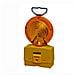 Lampada luce aranc. stradale da cantiere lampeggiante o fissa 2 Batteria 6V - Foto miniatura 1