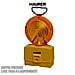 Lampada luce aranc. stradale da cantiere lampeggiante o fissa 2 Batteria 6V - Foto miniatura 2