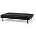 Divano Letto Moderno In Pelle Nera Roxen - Foto miniatura 20