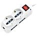 Multipresa Ciabatta 6 Posti Bipasso / schuko Presa Tedesca E Prese / bipasso Standard Italiano Interruttore Luminoso - Sku 8734 - Foto miniatura 1