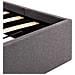 Letto Idraulico Contenitore Led Grigio Talpa Tessuto 90x200cm - Foto miniatura 8