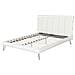 Letto A Doghe In Similpelle Bianco 160 X 200 Cm Betin - Foto miniatura 2