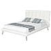 Letto A Doghe In Similpelle Bianco 160 X 200 Cm Betin - Foto miniatura 1