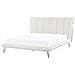Letto A Doghe In Similpelle Bianco 160 X 200 Cm Betin - Foto miniatura 8