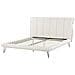 Letto A Doghe In Similpelle Bianco 160 X 200 Cm Betin - Foto miniatura 10