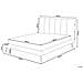 Letto A Doghe In Similpelle Bianco 160 X 200 Cm Betin - Foto miniatura 20