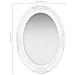 Specchio Da Parete Stile Barocco 50x70 Cm Bianco - Foto miniatura 6