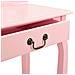 Tavolo Da Trucco Con Sgabello Rosa 65x36x128 Cm Paulownia E Mdf - Foto miniatura 11