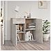 Credenza Grigio Cemento 80x36x75 cm in Legno Multistrato - Foto miniatura 3