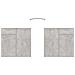 Credenza Grigio Cemento 80x36x75 cm in Legno Multistrato - Foto miniatura 5