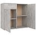 Credenza Grigio Cemento 80x36x75 cm in Legno Multistrato - Foto miniatura 8