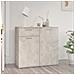 Credenza Grigio Cemento 80x36x75 cm in Legno Multistrato - Foto miniatura 1