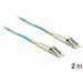 Cavo in fibra ottica LC > LC Multimode OM3 2 m - Foto miniatura 2