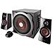 Set di altoparlanti 2.1 con subwoofer in legno e potenza totale di 60 W RMS (potenza di picco di 120 Watt)  - Foto miniatura 3
