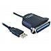 USB to Printer cable 1,8m, 1,8m, Nero - Foto miniatura 1