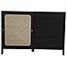 Credenza In Legno Nero E Canna Bali - Foto miniatura 1