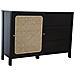 Credenza In Legno Nero E Canna Bali - Foto miniatura 4
