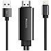 Cavo Da Lightning A Hdmi 1080p + Interfaccia Di Ricarica Usb 1,8 M Nero - Foto miniatura 1