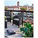 Set Salotto Da Esterno Eustachia, Salottino Outdoor, Set Da Balcone O Giardino, Composizione Soggiorno Per Esterni, Made In Italy, Antracite - Foto miniatura 8