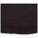 Piano Bagno Marrone Scuro 60x60x (2-4) cm Legno Massello Trattato - Foto miniatura 4