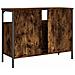 Mobile Lavabo Bagno Rovere Fumo 60x30x60 Cm Legno Multistrato - Foto miniatura 2