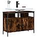 Mobile Lavabo Bagno Rovere Fumo 60x30x60 Cm Legno Multistrato - Foto miniatura 6