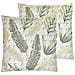 Set Di 2 Cuscini Rhapis 45 X 45 Cm Verde Trama Di Piante - Foto miniatura 7