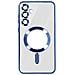Cover Magsafe Per Samsung S23 Fe In Silicone Bordo Cromato - Foto miniatura 1