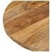 Piano Tavolo 80x40x2,5 Cm Ovale In Legno Massello Di Mango - Foto miniatura 6
