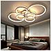 Plafoniera Led Da Soffitto Lampadario Moderno 6 Anelli 51 W Luce Calda - Foto miniatura 1