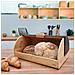 Bb1162 Portapane Da Tavola In Legno Di Bambù, Coperchio Scorrevole, Bread Box Per Pane Nero - Foto miniatura 4