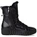 Wl Lace Boot Black Leather Stivali Pelle Scarpe Donna Nero Eu 37, 1-26216-43 003 - Foto miniatura 3