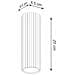 Lampada Da Soffitto Karbon 20 Nero Sl. 1569 - Minimalista Lampada Da Soffitto Nero 20x6.5x6.5 Cm - Foto miniatura 2