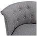 Set Di 2 Poltrone Rospo Jacques Imbottite In Tessuto Grigio Scuro - Foto miniatura 5