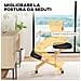 Sedia Ergonomica Posturale con Inginocchiatoio, Altezza Regolabile e Rotelle in Legno, Nero - Foto miniatura 2