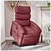 Poltrona Alzapersona Reclinabile Elettrica Rosso Vino Tessuto - Foto miniatura 1