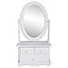 Toletta Con Specchio Oscillante Ovale In Mdf - Foto miniatura 2