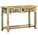 Tavolo Consolle 120x40x75 Cm In Legno Massello Di Recupero - Foto miniatura 2