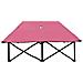 Lettino Prendisole Pieghevole Due Persone Rosa In Acciaio - Foto miniatura 3