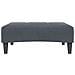 Divano Letto 2 Posti con Poggiapiedi Grigio Scuro in Velluto - Foto miniatura 6