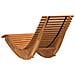 Lettini Prendisole Oscillanti 2 pcs in Legno Massello di Acacia - Foto miniatura 7