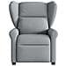 Poltrona Reclinabile Massaggio Elettrica Grigio Chiaro Tessuto - Foto miniatura 4