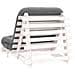 Divano Letto Futon con Materasso Bianco 80x206x11cm Legno Pino - Foto miniatura 7