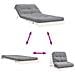 Divano Letto Futon con Materasso Bianco 80x206x11cm Legno Pino - Foto miniatura 8