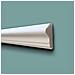Profilo Bugna Per Boiserie In Polimeri Bianco Ral 9016 Verniciabile 20x10mm (prezzo Al Metro) - Foto miniatura 1