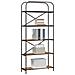 Libreria Rovere fumo 80 x 30 x 183 cm Legno multistrato - Foto miniatura 3