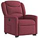 Poltrona Alzapersona Reclinabile Elettrica Rosso Vino Tessuto - Foto miniatura 4